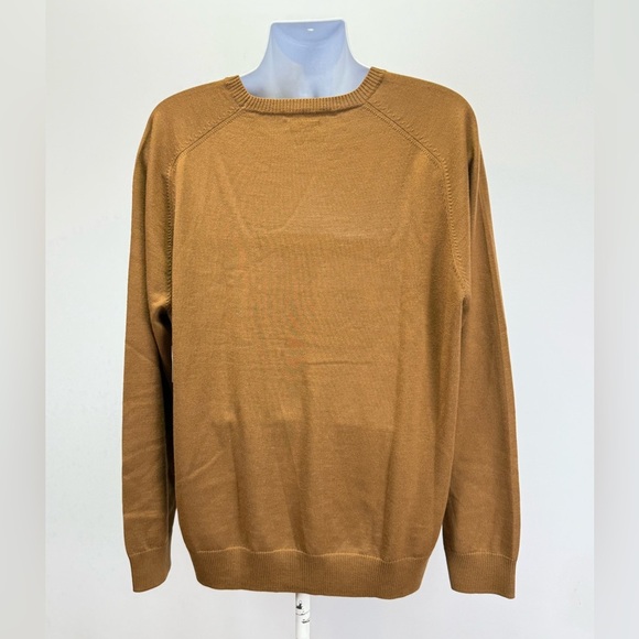 PARIS SUNDAY Men's brown 100% Fine Merino Wool crew neck Sweater size XXL - Picture 9 of 13